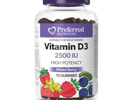 Preferred Nutrition - Vitamin D3 2500 IU, 75 Gummies Sale