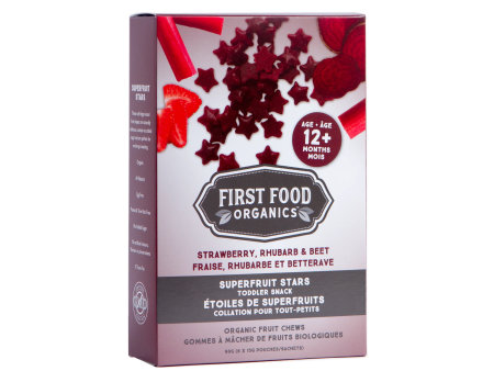 First Food Organics - Superfruit Stars - Strawb Rhubarb & Beet, 90 g Sale