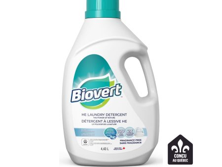 Biovert - HE Laundry Detergent Unscented, 4.43 L on Sale