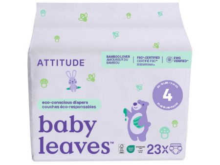 Attitude - Baby Diapers Size 4, 23 Count For Discount