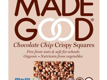 Made Good - Organic Crispy Squares Chocolate Chip - 132 g Discount