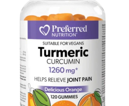 Preferred Nutrition - Turmeric Curcumin 1260 mg, 120 Gummies Online Sale