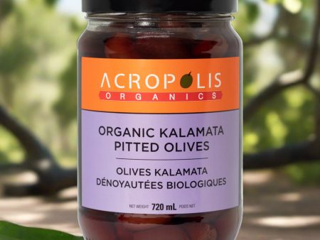 Acropolis Organics - Organic Kalamata Pitted Olives, 720 mL Hot on Sale