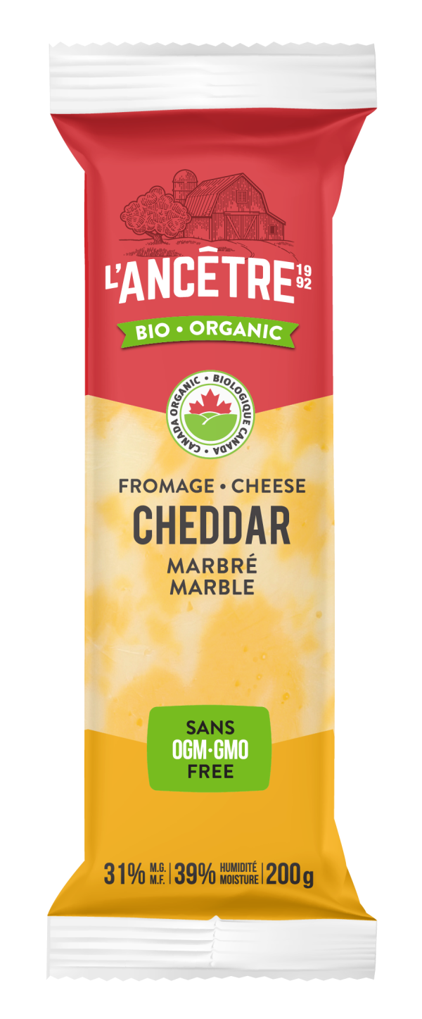 L Ancetre - Organic Marble Cheddar Cheese, 200 g For Discount