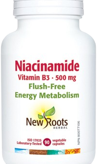 New Roots Herbal - Niacinamide Vitamin B3 500 mg, 90 Capsules Fashion