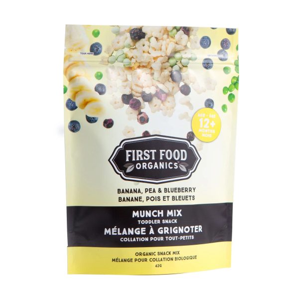 First Food Organics - Munch Mix - Banana Pea & Blueberry, 42 g Online