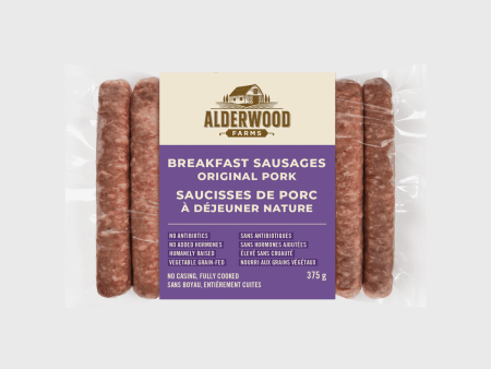 Alderwood - Breakfast Sausages Original Pork, 375 g Online Hot Sale