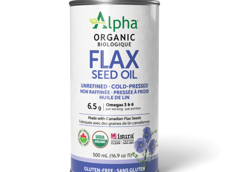 Alpha Health - Organic Flax Seed Oil, 500 mL For Discount