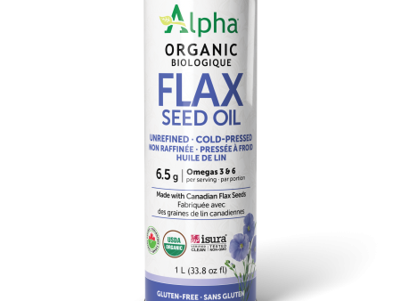 Alpha Health - Organic Flax Seed Oil, 1 L Fashion