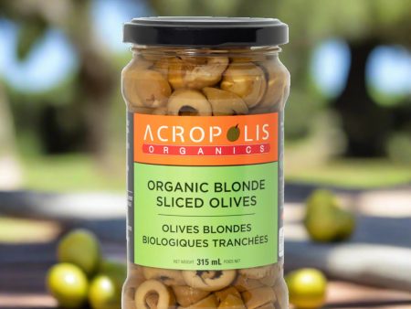 Acropolis Organics - Organic Blonde Sliced Olives, 315 mL Hot on Sale