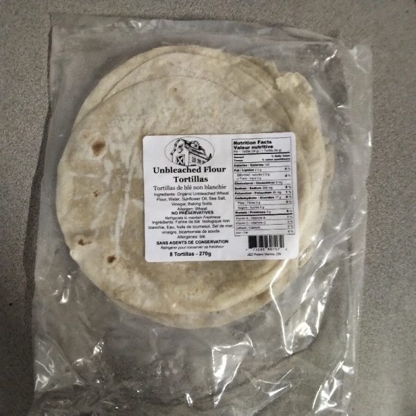 J&D Peters - Unbleached Flour Tortillas - Small, 204 g Hot on Sale