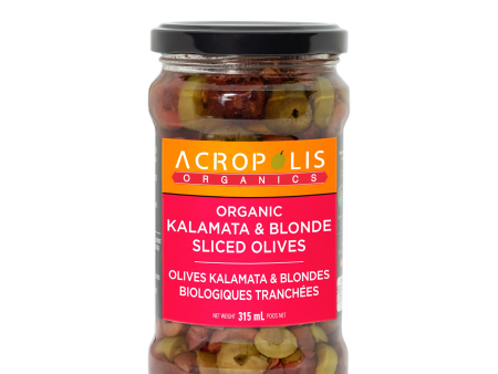 Acropolis Organics - Kalamata Blonde Olives Sliced, 315 mL Hot on Sale