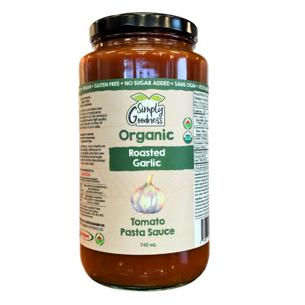 Simply Goodness - Pasta Sauce - Roasted Garlic, 740 mL Fashion