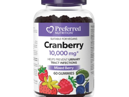 Preferred Nutrition - Cranberry 10000 mg, 60 Gummies Online now