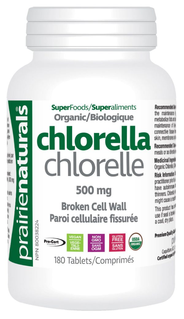 Prairie Naturals - Organic Chlorella Tablets, 180 Tabs Online Sale