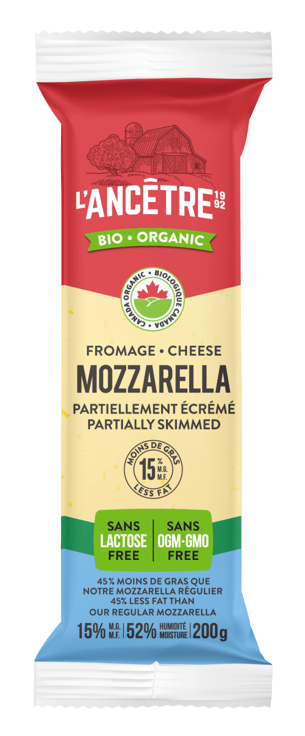 L Ancetre - Organic Mozzarella Cheese 15%, 200 g Fashion