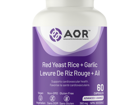 AOR - Red Yeast Rice + Garlic, 60 Capsules Cheap