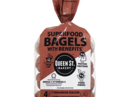 Queen Street - Superfood Bagel Cinnamon Raisin, 464 g Online Sale