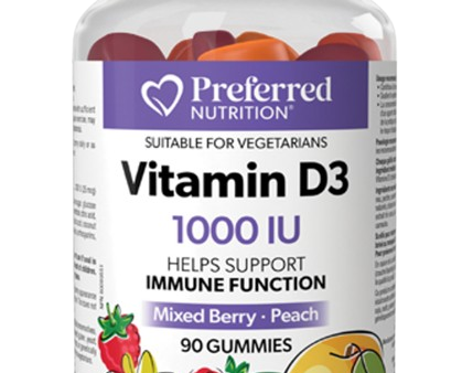 Preferred Nutrition - Vitamin D3 1000 IU, 90 Gummies For Discount