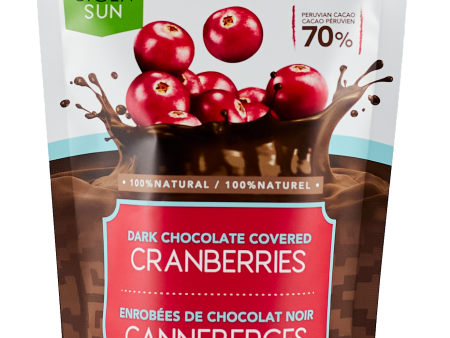 Green Sun Foods - Cranberries Dipped in 70% Dark Chocolate, 91 g Supply