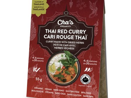 Cha s Organics - Thai Red Curry Paste with Dried Herbs, 55 g Discount