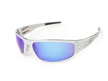 “Bagger” Chrome Prescription Motorcycle Glasses (Flames) For Cheap