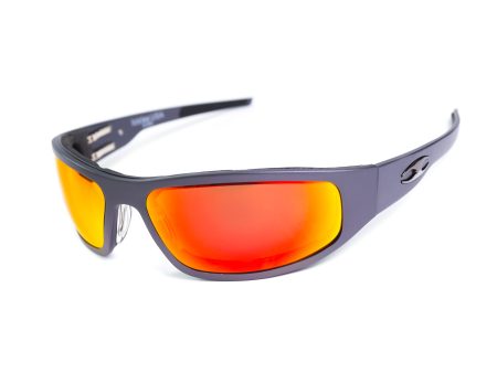 “Bagger” Gunmetal Motorcycle Sunglasses (Smooth) Fashion