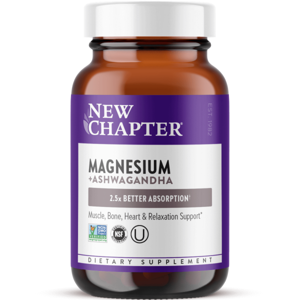 New Chapter - Magnesium + Ashwagandha, 60 Tablets For Sale